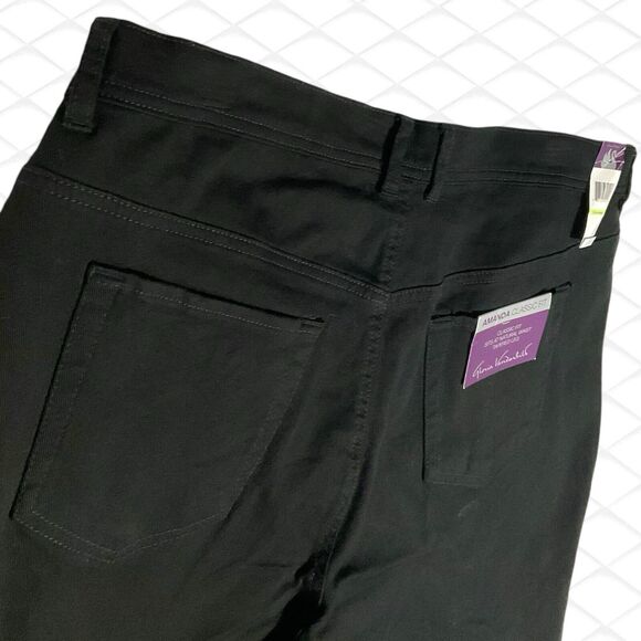 Gloria Vanderbilt Jeans Womens 18W Amanda Tapered Leg Classic Stretch Black NEW - Picture 12 of 14